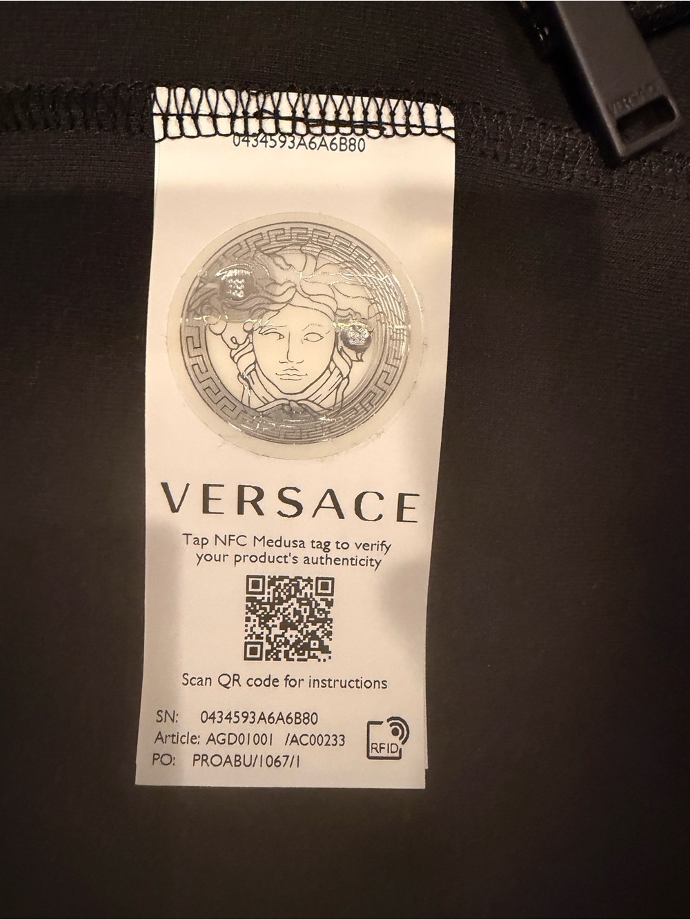 Versace Greca Border Track Black Jacket - Picture 12 of 12